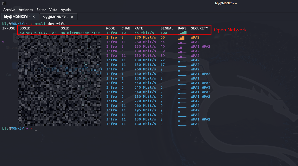 Microscope WiFi network